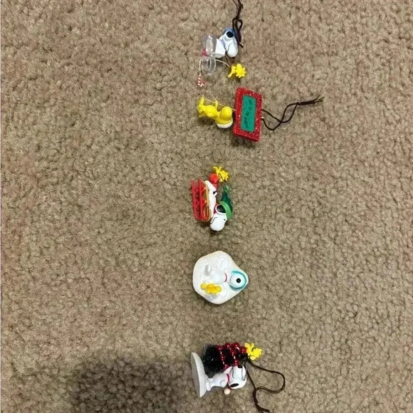 Lot Of 5 Miniature Series Edition- Keepsake Ornaments Peanuts 2003-2006 - Picture 3 of 8